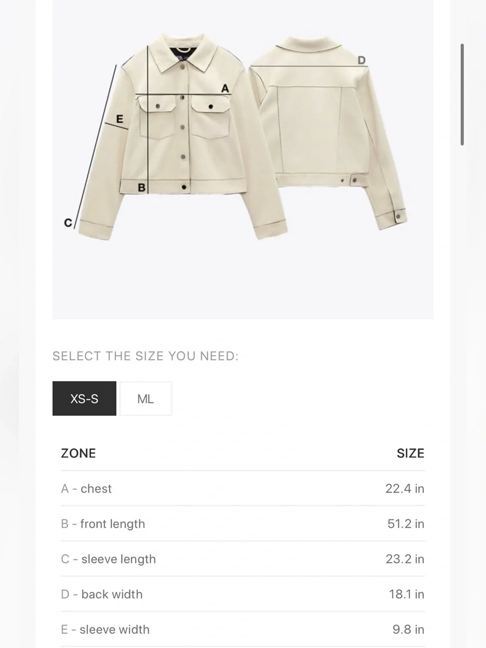 Zara long trench
